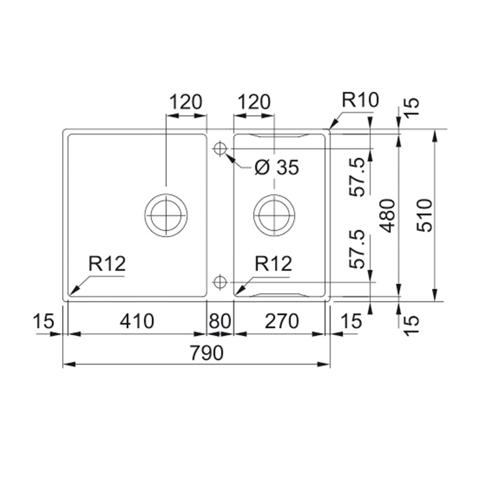 Franke sudoper Box Center BWX 220-41-27 - Slika 4